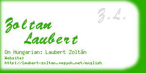 zoltan laubert business card